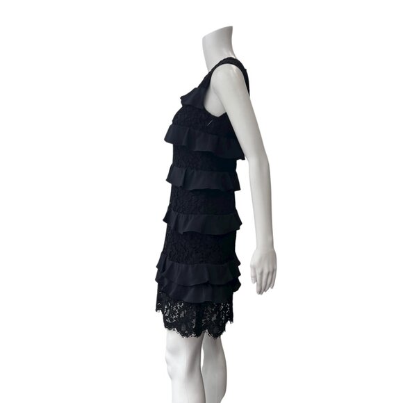 $2600 NWT Dolce&Gabbana Black Lace Embroidered Mini Dress size IT 38/2 - Picture 7 of 10